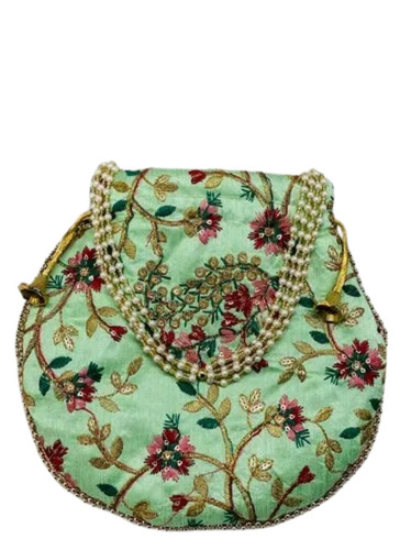 Green Color Potli Bag