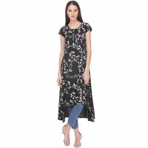 Half Sleeve Rayon Kurti