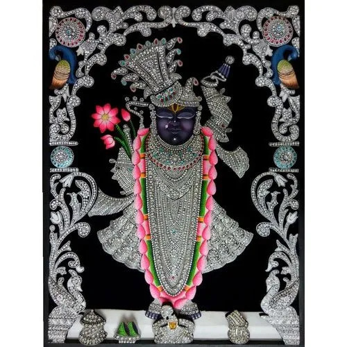 Kali Shringar Shreenathji Painting - Color: Multicolor
