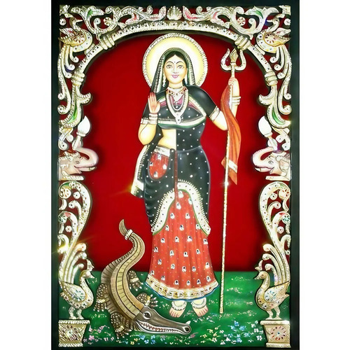 Khodiyar Maa Religious Painting - Color: Multicolor