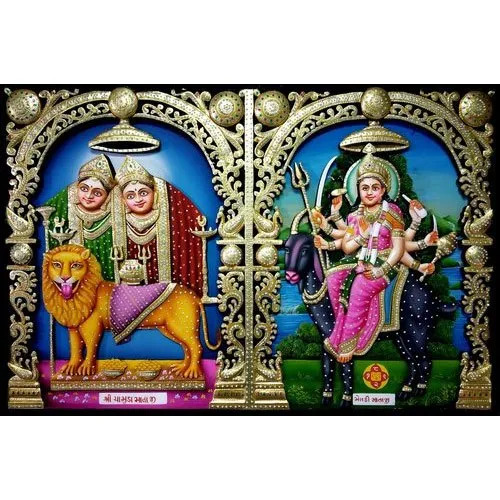 Meldi Mata Ji Painting - Color: Multicolor