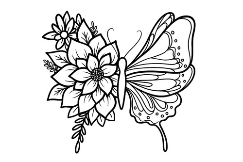 Outline Printed Canvas Board, 8 X 10 Inch - Advantage: Easy For Beginners