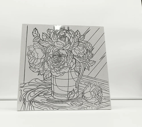 Printed Canvas Board, 10 X 10 Inch - Advantage: Decorative Look