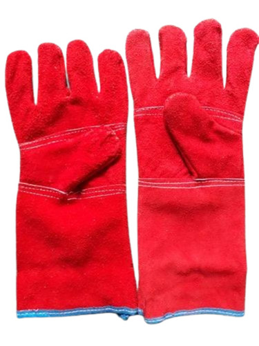 Red Color Full Finger Safety Gloves