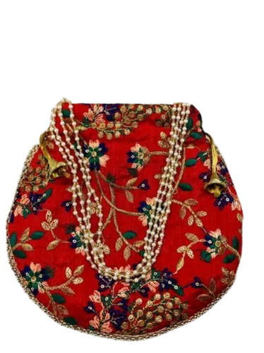 Red Color Potli Bag