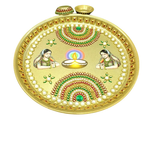 Stainless Steel Pooja Thali Set