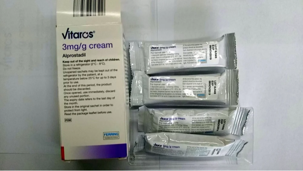 Vitaros Alprostadil 3mg/g Cream
