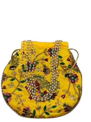 Yellow Color Potli Bag