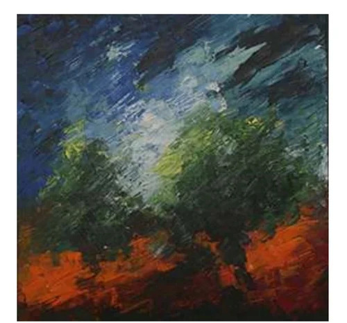 1.5X1.5 Ft Ach 18 Mixed Media Painting - Design Type: Abstract Art