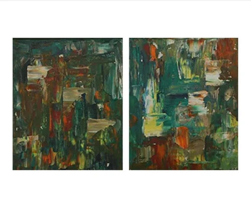 2X1.5 Ft Ach02 Mixed Media Painting - Design Type: Modern Art