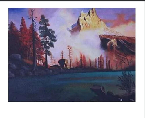 2X1.5 Ft Ach71 Mixed Media Painting - Design Type: Artistic Design