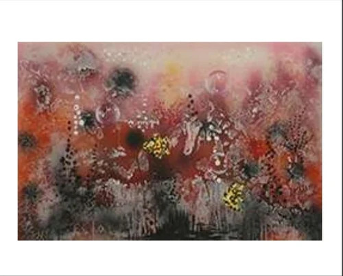 2x3 Ft Ach25 Mixed Media Painting