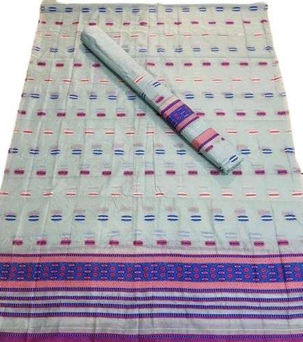6.5m Grey Cotton Saree
