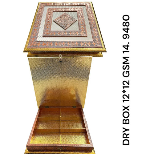 6 Compartments Square Dry Fruit Box