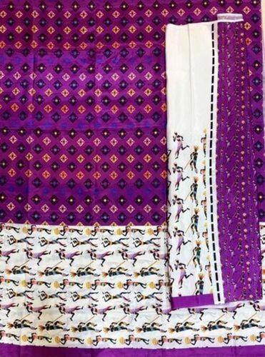 6m Digital Print Cotton Saree