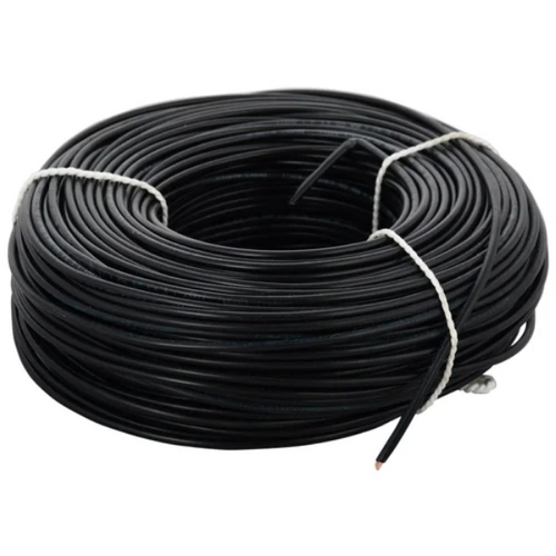 6mm 4core Copper Wire - Copper Material, 6mm Size, Black Color, 220-300V Rated Voltage, Flexible PVC Insulation, High Conductivity Properties