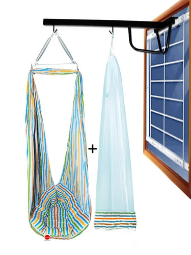 Baby Striped Window Swing Cradle