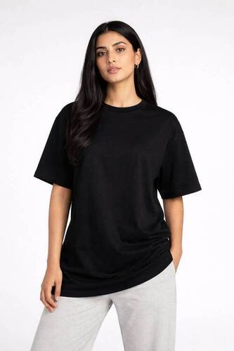 Black Oversized Ladies T Shirt