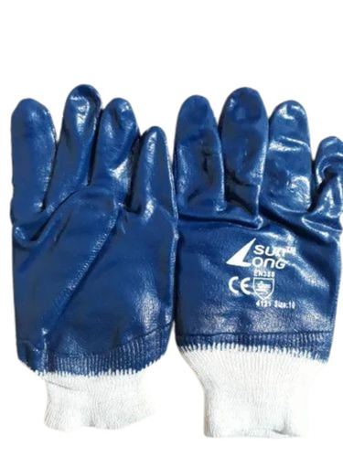 Blue Color Cut Resistant Hand Gloves