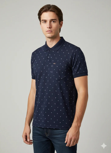 Comfortable Mens Blue T Shirt