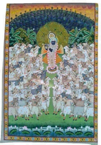 Gopastmi Pichwai Painting - Features: Traditional Festival Artwork