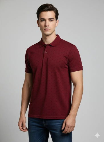 Maroon Color Mens T Shirt