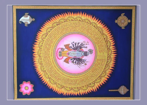 Shrinathji Sudershan Chakra Painting - Design Type: Religious