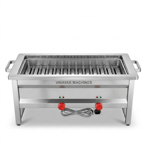 Vinayak Machines SS 24 Inch Gas Operated Barbeque Grill Machine With 8 Skewers