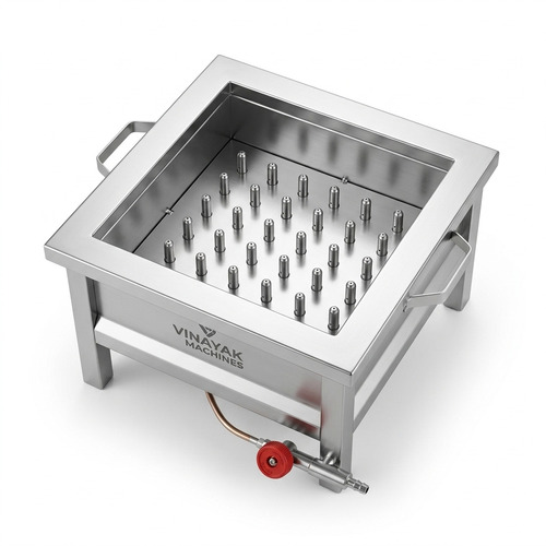 Vinayak Machines Stainless Steel 12X12 Inch Gas Operated Barbeque Grill - Application: Semi Commercial