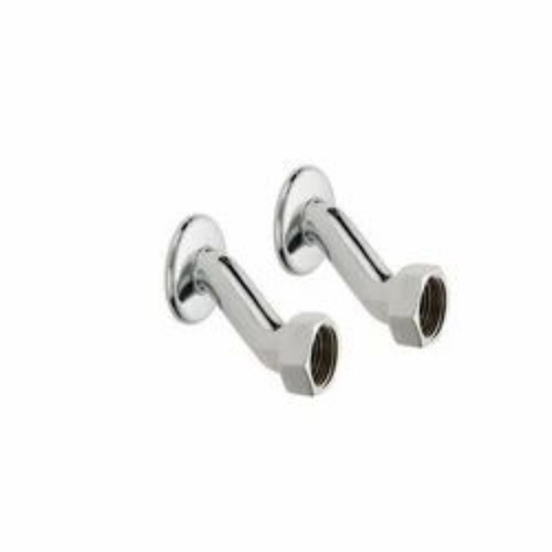 Brass Wall Mixer Leg - Forged Brass Body Silver Chrome Plated Heat Resistant Leak Proof Corrosion Resistant