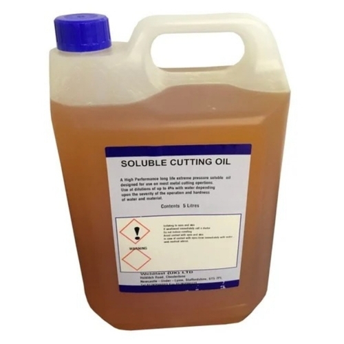 Cutting Oil - Yellow 5 Liter Can | Lubrication Cooling Heat Reduction Friction Control Wear and Corrosion Protection