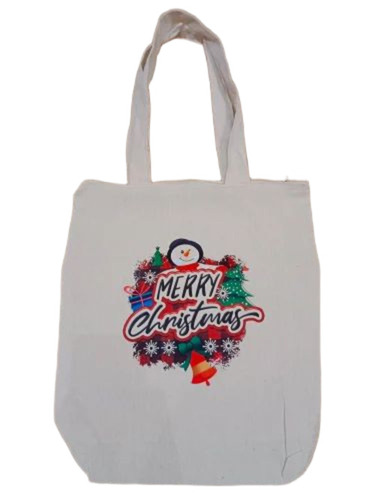 Printed Canvas Fabric Handbag