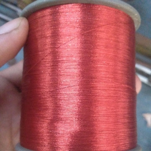 Red Metallic Zari Thread