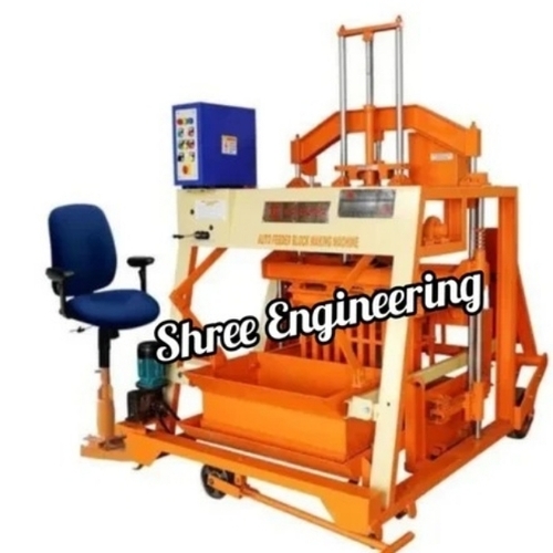 Solid Block Making Machine Auto Feeder - Orange Blue, 220-440 Volt | Automatic, High Efficiency, Uniform Material, Precise Dosing, Labor Saving