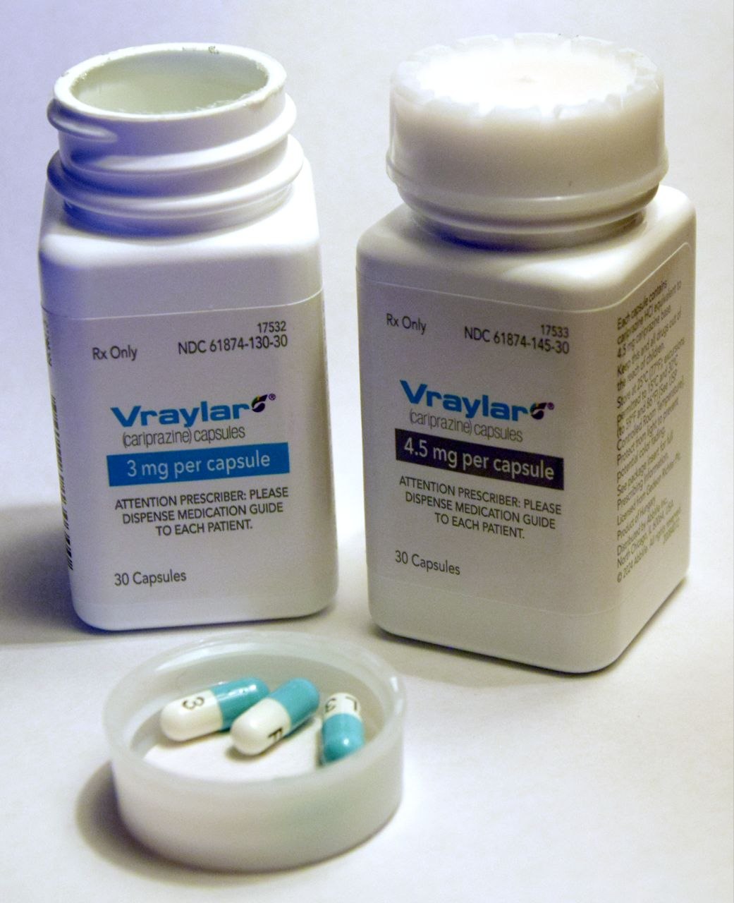 Vraylar Anti Anxiety Tablets Capsule - Color: White