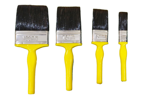 Wall Paint Brush - Handle Color: Yellow