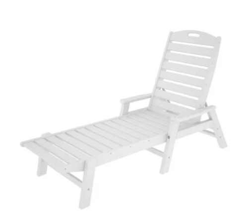 White Swimming Pool Deck Chair