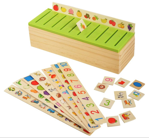 Wooden Classification Sorting Box Toy