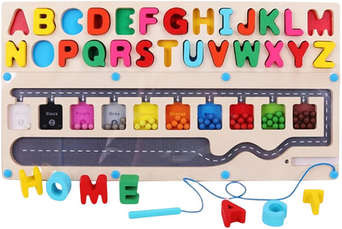 Wooden Magnetic Maze Board Game