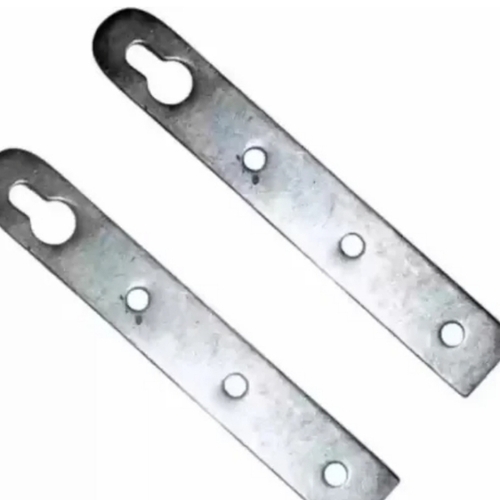 110mm (4.3 Inch) Mild Steel Pelmet Patti Strips - Color: Silver