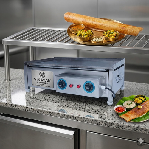 3500W Commercial Stainless Steel 15 X 27 Inch Electric Dosa And Chapati Maker 3500W - Height: 31 Centimeter (Cm)