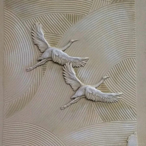 Bird Wall Mural Stone Wall Cladding - Feature: Durable