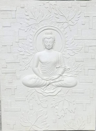Buddha Stone Wall Mural - Feature: Durable