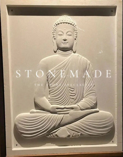 Buddha Wall Mural Stone Wall Cladding - Features: Spiritual Theme