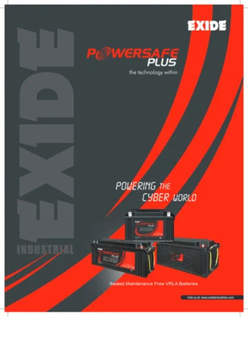 Exide 12V 150Ah Powersafe Plus Smf Battery - Material: Abs Plastic & Lead Acid