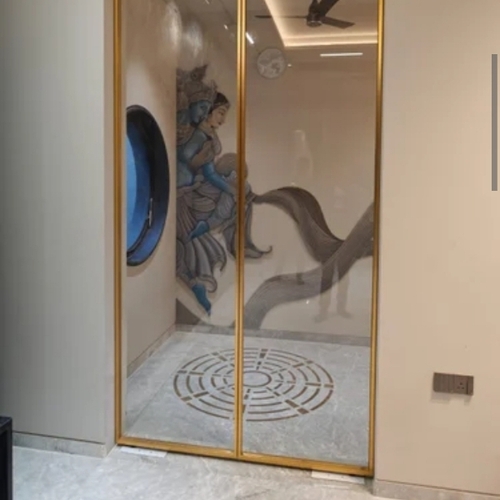Folding Sliding Door - Color: Golden