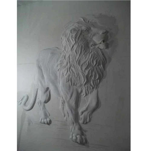 Lion Engraving Wall Murals - Feature: Durable