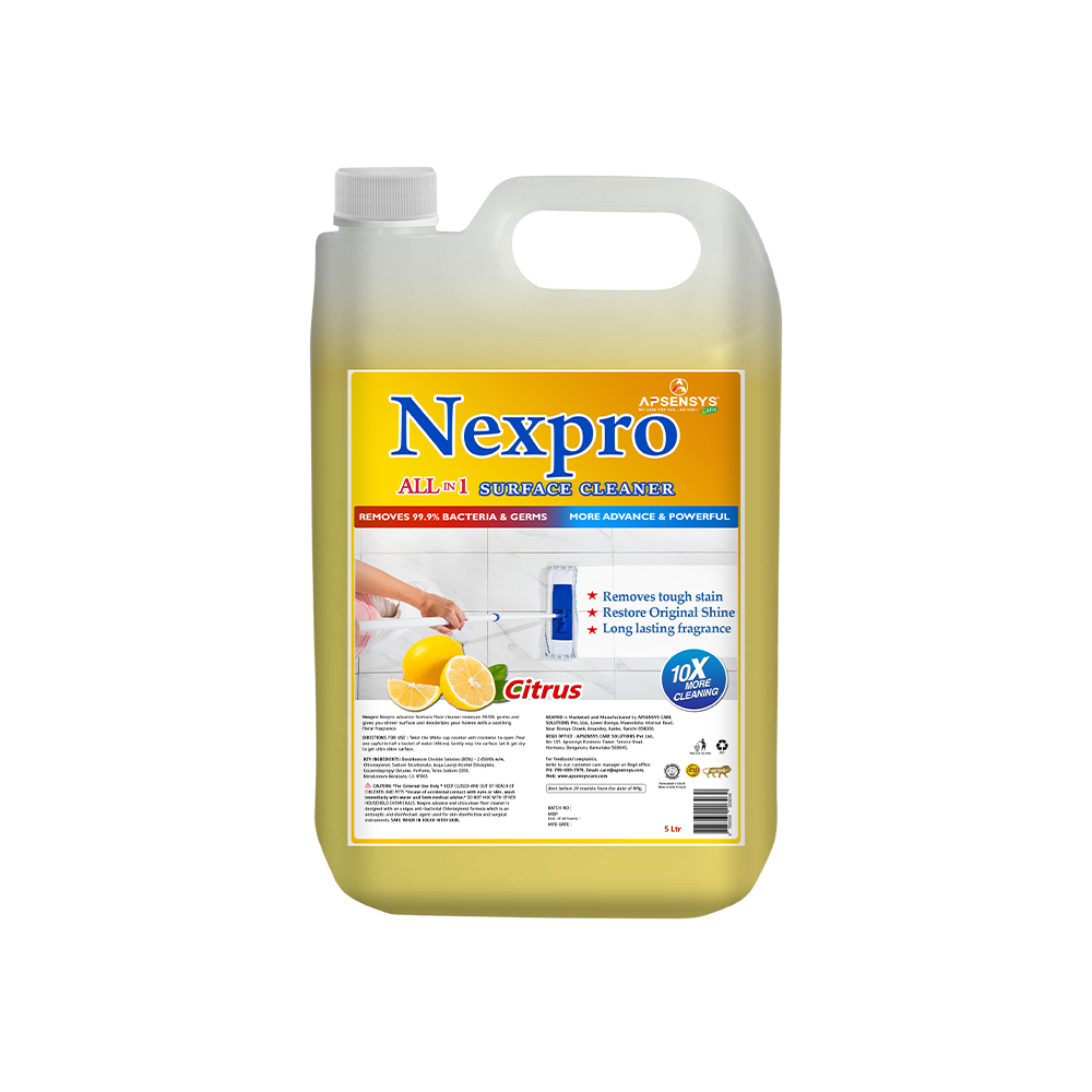Nexpro Citrus Floor Cleaner (5 Ltr) - Color: Yellow