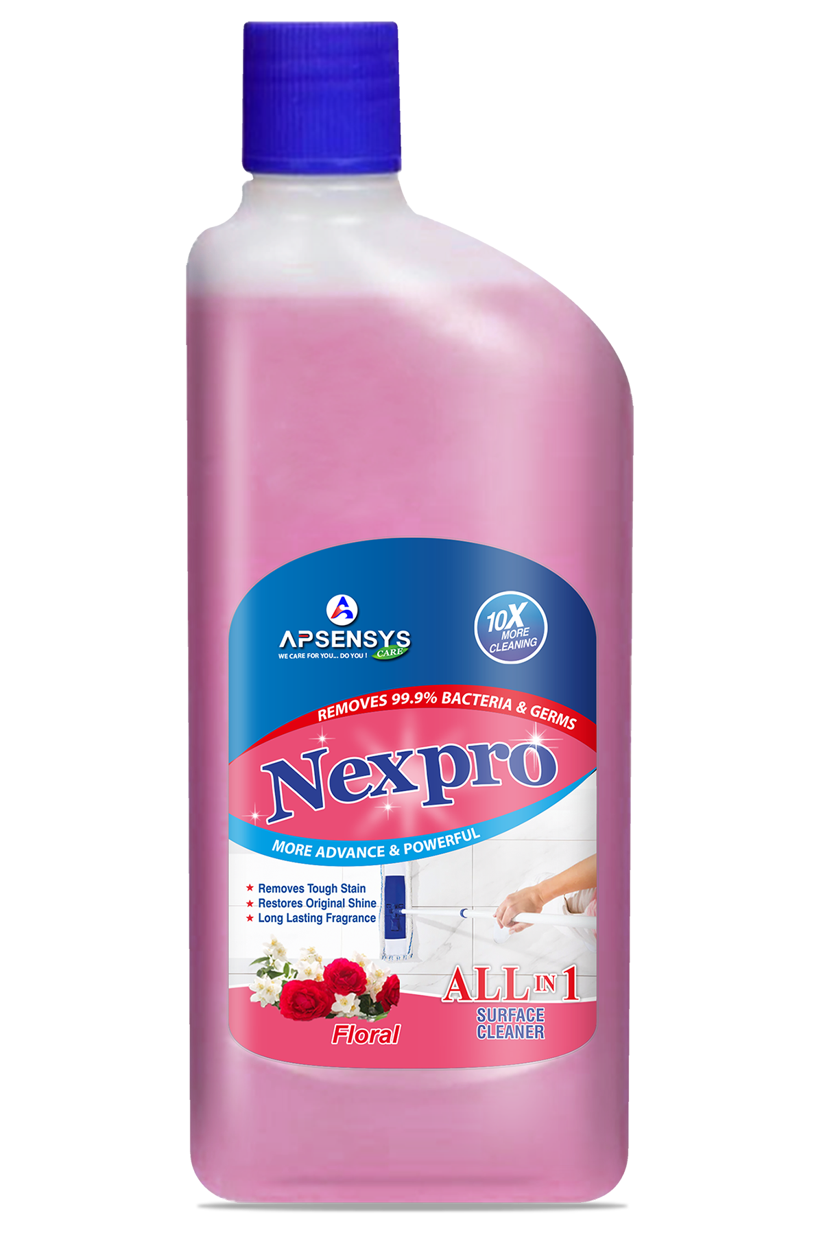 Nexpro Floral Floor Cleaner (500Ml) - Color: Pink