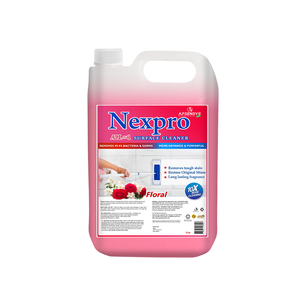 Nexpro Floral Floor Cleaner (5Ltr) - Color: Pink